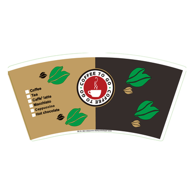 185gsm 190gsm Cup Stock Paper Film Lamination CE SGS Double PE