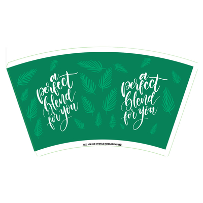 185gsm 190gsm Cup Stock Paper Film Lamination CE SGS Double PE