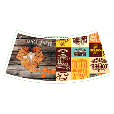 185gsm 190gsm Cup Stock Paper Film Lamination CE SGS Double PE