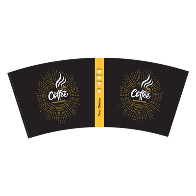 Printed PE Coated Paper Cup Fan Double PE 6 Colors High Stiffness For Cold Drinking