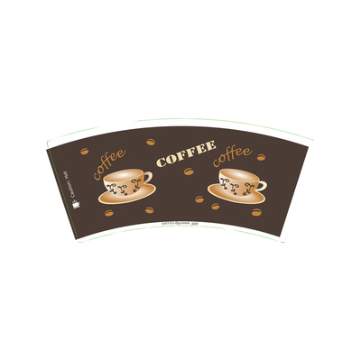 Good Toughness PE Coated Paper Cup Fan with Smooth Surface and Biodegradable