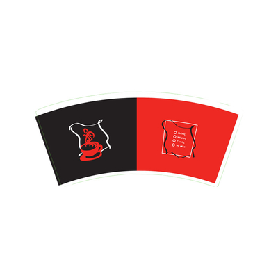 Custom Logo Paper Cup Fan Five Star High Bulk Single PE Printed Coated