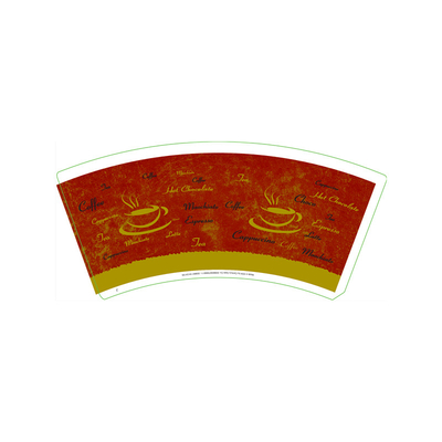 Five Star Paper Cup Fan 40gsm Normal Bulk Printed PE Coated