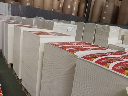 Food Grade 1-6 Colors ECO Friendly PE 250g Offset Printing Cup Paper Sheet with 25-30 Days Load Time