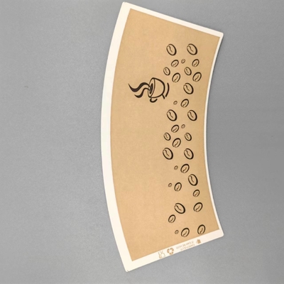 Disposable PE Coated Paper Cup Fan Making Raw Material Customized Logo
