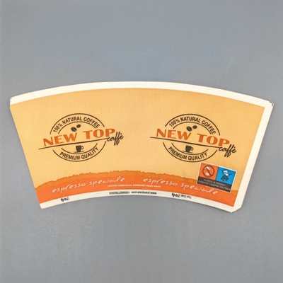 High Quality Raw Material One Sided PE Coated Paper Cup Fan For Disposable Cups