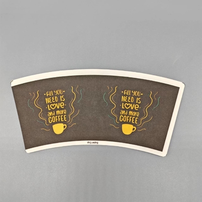 Double Side PE Coated Paper Cup Fan For Food Container Raw Material