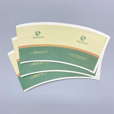 100% Wood Pulp Flexo PrintingPE Coated  Paper Cup Fan  210gsm Biodegradable