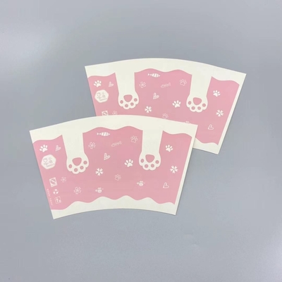 Single PE 7oz Paper Cup Fan 190gsm