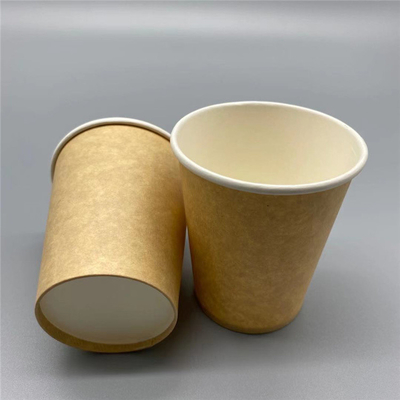 Safety 10oz 12oz Recyclable Paper Cups Disposable Printed Tea Paper Cup