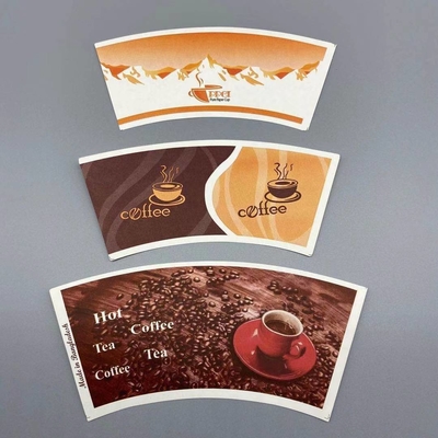 100% Virgin Wood Paper Cup Fan PE Coated 22oz For Drinking