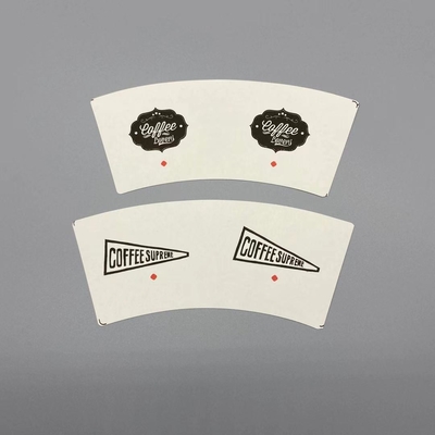 Offset Printing 280gsm Single Wall Paper Cup Fan For Cold Drink