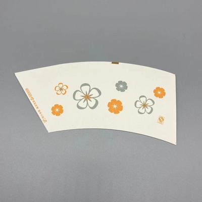 Die Cut 190gsm Paper Cup Fan High Stiffness SGS Paper Cup Blank
