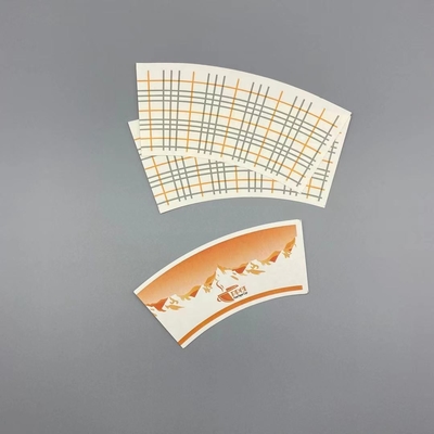 Die Cut 190gsm Paper Cup Fan High Stiffness SGS Paper Cup Blank