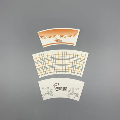 Customized 22OZ Paper Cup Fan Single PE 0.45mm-4mm Thickness