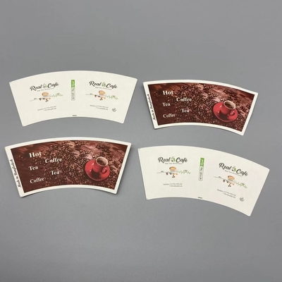 Customized 22OZ Paper Cup Fan Single PE 0.45mm-4mm Thickness