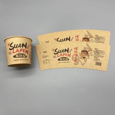 Film Lamination PE 16 Oz Disposable Bowls For Hot Soup Food