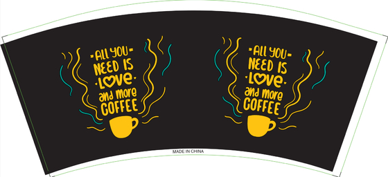 Flexo Printing 3oz 170gsm Paper Cup Fan Waterproof Greaseproof