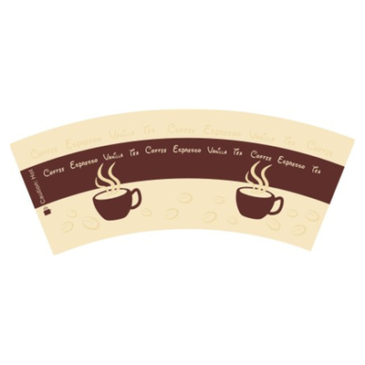 Flexo Print Paper Cup Fan 190gsm Raw Materials For Paper Cups