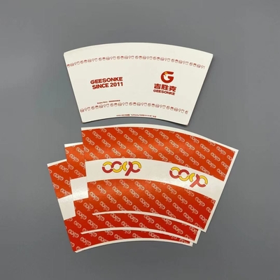 Waterproof Matt PE Coated Paper Cup Fan 260gsm Paper Tea Cup Raw Material