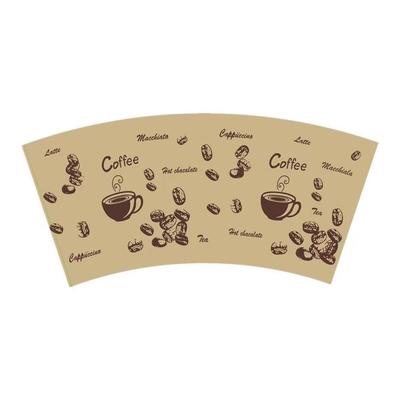 150ML Flexo Printed Paper Cup Fan 100% Degradable Material