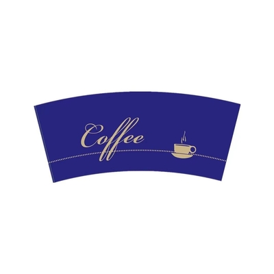 Raw Material Paper Cup Fan For Ice Cream Box Flexo Printing Eco-friendly