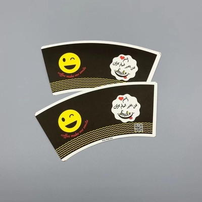 Oil Proof 3oz-28oz Single Wall Paper Cup Fan 18gsm PE Paper Cup Roll