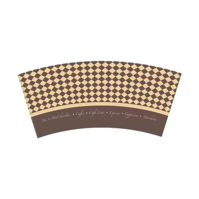 Colorful Printed Die Cut Paper Cup Fan PE Coated Recycled