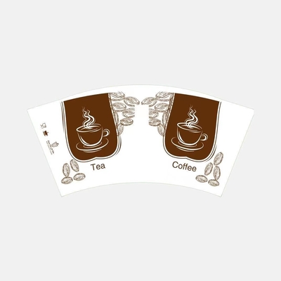 Printing Ink 8oz Paper Cup Blank Single Wall Paper Tea Cup Raw Material