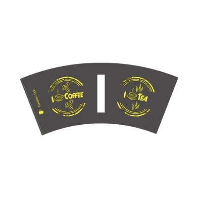 Flexo Printing  Biodegradable Tea Cups Paper Cup Fan With Double Side PE