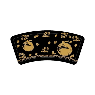 Custom Printed Disposable Coffee  Paper Cup Fan 9oz  Supply In China