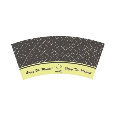 Custom Printed Disposable Coffee  Paper Cup Fan 9oz  Supply In China