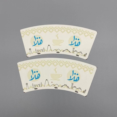 6oz Single PE Coated Cupstock Paper 1300mm Paper Cup Fan With Good Compression