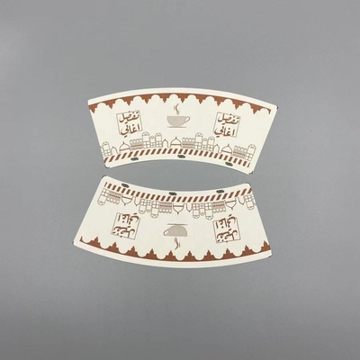 High Quality Raw Material One Sided PE Coated Paper Cup Fan For Disposable Cups