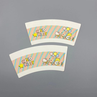 Recycled 160g 170g Ice Cream Packaging Paper Cup Fan Film Lamination