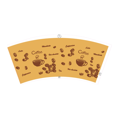 Printing Waterproof PE Coated Paper Cup Fan For Making Disposable Paper Cup