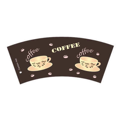 Single Walled Cup Stock Paper 300gsm Compostable Paper Cup Fan