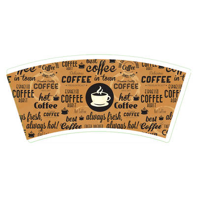 Paper Cup Fan PE Coated Paper for Hot and Cold Deverage 3oz-22oz Eco-Friendly Materials