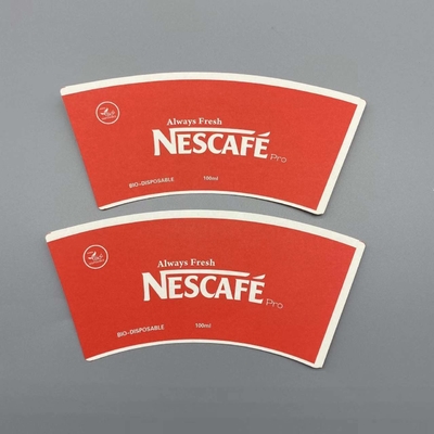 24 Oz Waterproof Pe Coated Paper Cup Fan Offset Printing