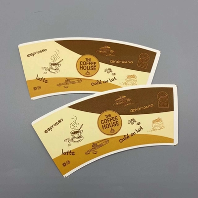 Printed Die Cut Paper Cup Blank Food Grade Flexo Printing