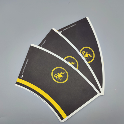 Greaseproof Noodles Bowl Paper Cup Fan With Single Side PE Coated
