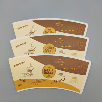 100% Virgin Wood Paper Cup Fan PE Coated 22oz For Drinking