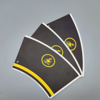 High Tear Paper Cup Fan Disposable Biodegradable Food Grade For Beverage