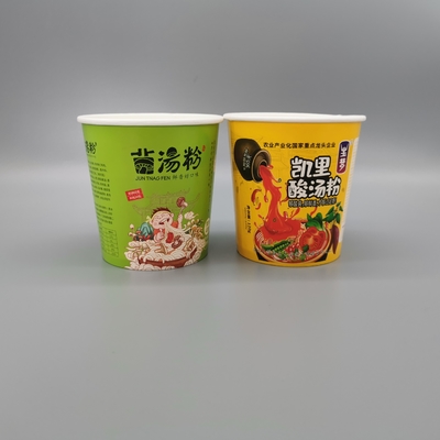 Eco Friendly Biodegradable Disposable Kraft Salad Paper Bowl With Paper Lid