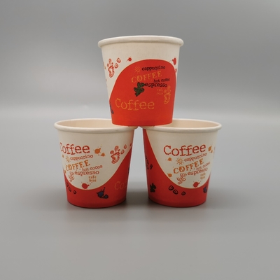 Eco Friendly Recyclable Paper Cups Food Grade Hot Coffee Anti Crimp