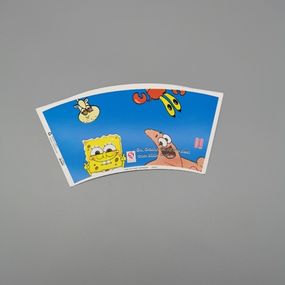 Flexo Printing Recyclable Disposable waterproof Coated Paper Cup Fan