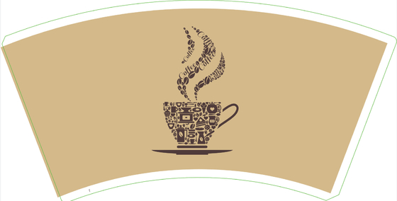 100% Virgin Wood Pulp PE Coated 8 Oz Coffee Cup Sleeves Single Wall Style