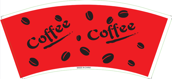 Biogradable Food Container PE Coated Paper Cup Fan With Customized Logo