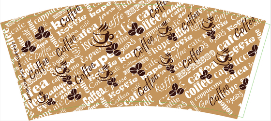 Offset & Flexo Printing Gaerseproof  Disposable Paper Cup Fan For Beverage