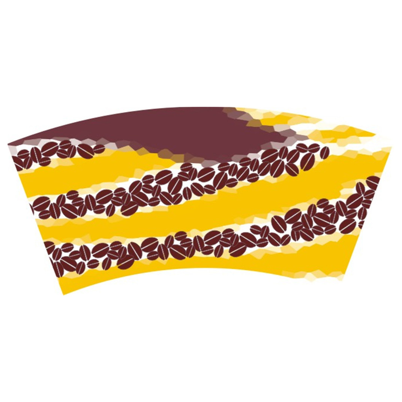 Disposable Printed Paper Cup Fan 1200mm Waterproof PE Coated For Tea